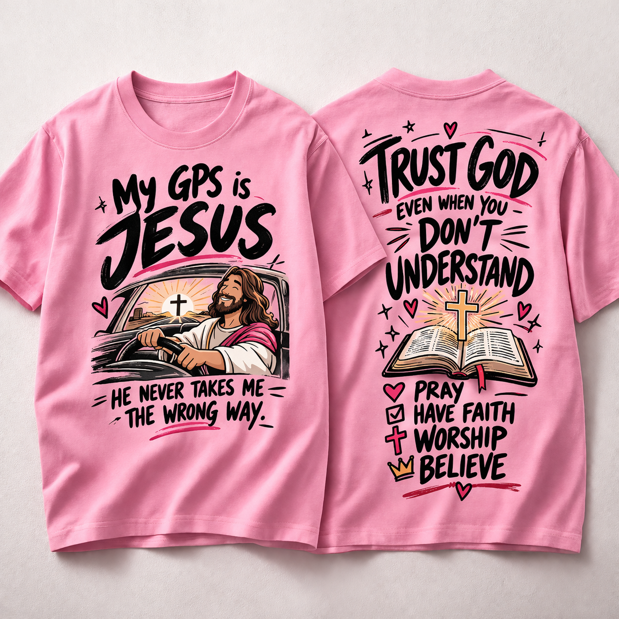 Christian Jesus is my GPS T-Shirt