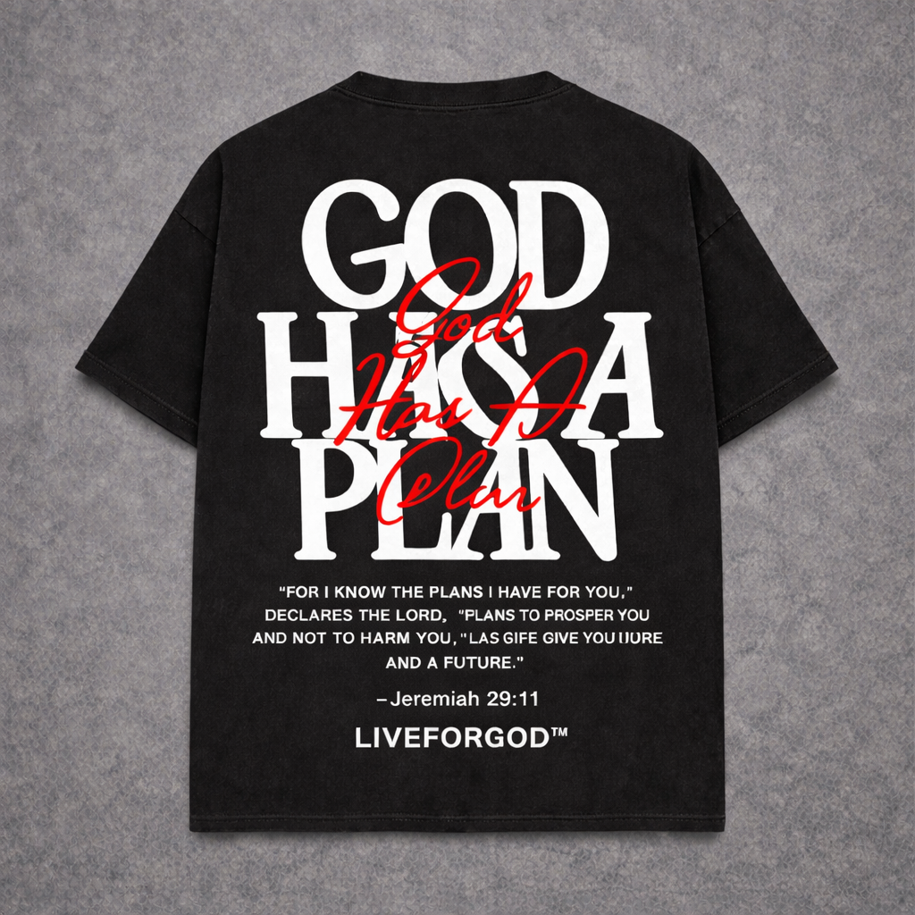 Christion God Has A Plan T-shirt LIVEFORGOD™