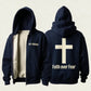NAVY ZIP-UP HOODIES