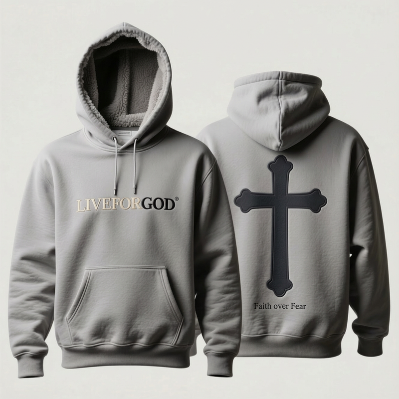 LIGHT GRAY  HOODIE